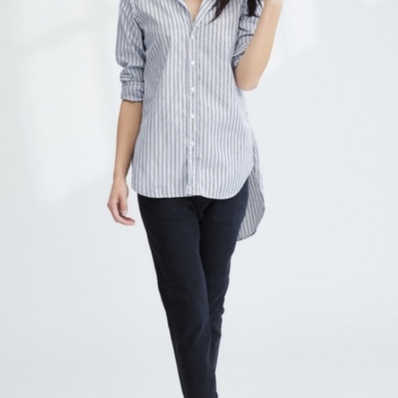 FRANK & EILEEN Grayson Button Down Top Blouse 100% Cotton Small - Picture 4 of 15